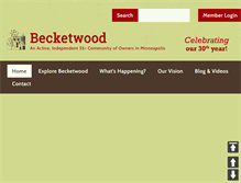 Tablet Screenshot of becketwood.com